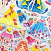 Double-layer three-dimensional bubble stickers for girls to change clothes and boys to cartoon stickers undefined